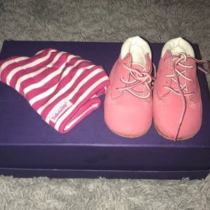 Timberland shoes and matching hat